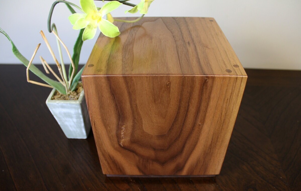 Black Walnut Wooden Cremation Urn Black Walnut Wooden Cremation Urn