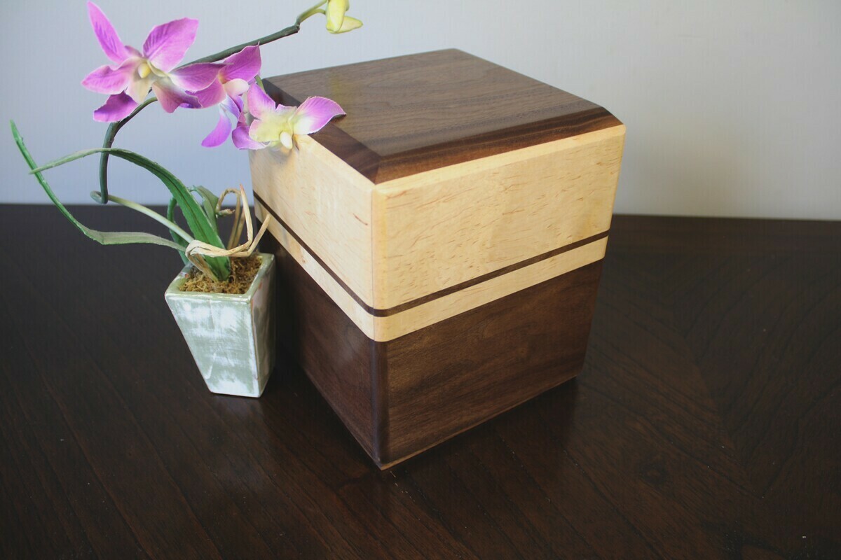 Black Walnut & Maple with Subtle Speckles Black Walnut & Maple with Subtle Speckles